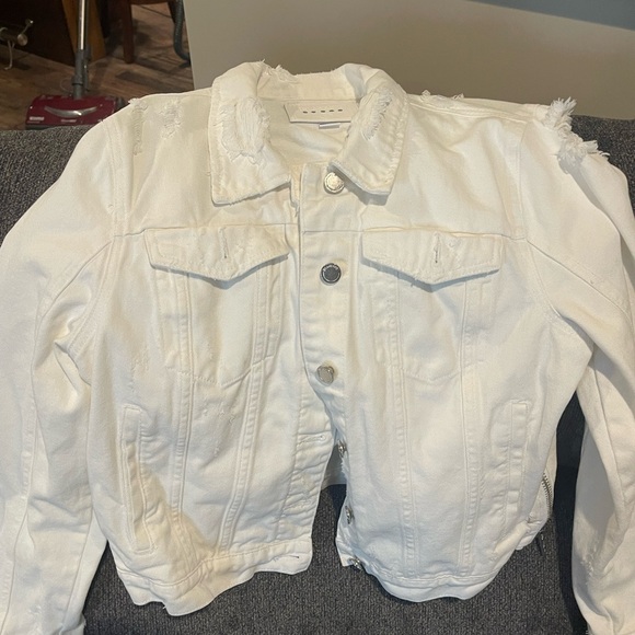 White Denim Jacket - Picture 1 of 4